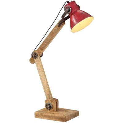 vidaXL Lampa stołowa, 25 W, postarzany czerwony, 23x18x96 cm, E27 vidaXL Lampa stołowa, 25 W, postarzany czerwony, 23x18x96 cm, E27