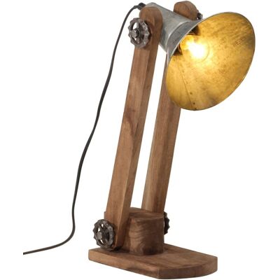 vidaXL Lampa stołowa, 25 W, srebro vintage, 23x13x52 cm, E27 vidaXL Lampa stołowa, 25 W, srebro vintage, 23x13x52 cm, E27