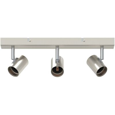 vidaXL Reflektor sufitowy 3-funkcyjny Szczotkowany Nikiel E27 vidaXL Reflektor sufitowy 3-funkcyjny Szczotkowany Nikiel E27