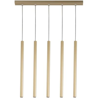 Wielopunktowa lampa wisząca Sopel 33617 Sigma cylindriczna złota Wielopunktowa lampa wisząca Sopel 33617 Sigma cylindriczna złota