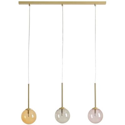 Wisząca lampa salonowa Bosso 1119E_40 Aldex kule wielokolorowe mosiądz Wisząca lampa salonowa Bosso 1119E_40 Aldex kule wielokolorowe mosiądz