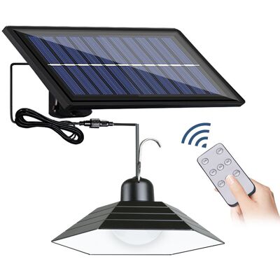 Interlook Wisząca ogrodowa lampa solarna LED z czujnikiem zmierzchu IP44 30 diod LED SMD Pilot IR LD-01 Interlook Wisząca ogrodowa lampa solarna LED z czujnikiem zmierzchu IP44 30 diod LED SMD Pilot IR LD-01