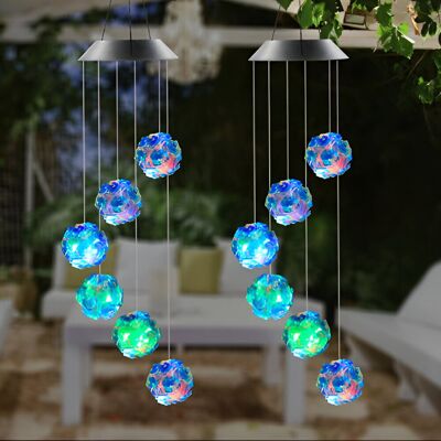 Inny producent Wiszące kule solarne błyszczące odblaskowe lampki ogrodowe LED Dekoracja w kształcie kuli LED RGB 2 szt - SL1154 Inny producent Wiszące kule solarne błyszczące odblaskowe lampki ogrodowe LED Dekoracja w kształcie kuli LED RGB 2 szt - SL1154