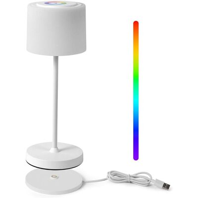 nieznany producent WOWDSGN lampa LED stołowa bezprzewodowa RGB dotykowa ściemniana IP44 biały nieznany producent WOWDSGN lampa LED stołowa bezprzewodowa RGB dotykowa ściemniana IP44 biały