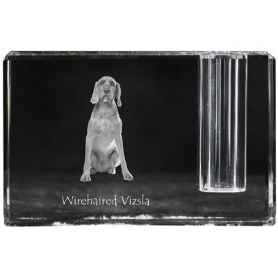 Wyżeł - stojak na długopis, kryształowy organizer ze zdjęciem psa, unikatowa ozdoba biurka marki Art-Dog Wyżeł - stojak na długopis, kryształowy organizer ze zdjęciem psa, unikatowa ozdoba biurka marki Art-Dog