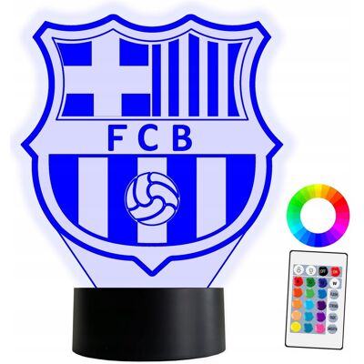 Inny producent XL Lampka LED 3D FC Barcelona Piłka 16 kolorów + Pilot IMIĘ Grawer Inny producent XL Lampka LED 3D FC Barcelona Piłka 16 kolorów + Pilot IMIĘ Grawer