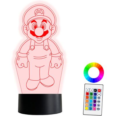 Inny producent XL LAMPKA NOCNA LED 3D Super Mario Luigi 16 kolorów + Pilot IMIĘ Grawer Inny producent XL LAMPKA NOCNA LED 3D Super Mario Luigi 16 kolorów + Pilot IMIĘ Grawer