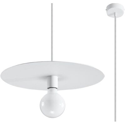 Iga ZAFFIRO Lampa Wisząca Biała Stal Wyszukany Design Biały Iga ZAFFIRO Lampa Wisząca Biała Stal Wyszukany Design Biały