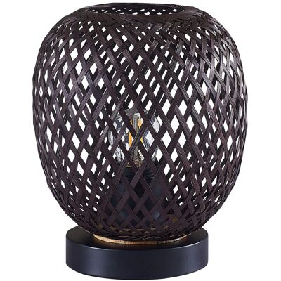Sanico Electronics Polska Sanico Goldlux Lampa stołowa ZANZIBAR 1xE27 czarna w stylu boho IP20 - 329226 Sanico Electronics Polska Sanico Goldlux Lampa stołowa ZANZIBAR 1xE27 czarna w stylu boho IP20 - 329226