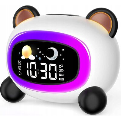 Inny producent Zegar budzik lampka lampa nocna LED dla dzieci dziecka akumulator Panda Inny producent Zegar budzik lampka lampa nocna LED dla dzieci dziecka akumulator Panda