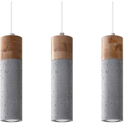 Iga ZEPHYR Minimalistyczna Lampa Wisząca Szara 3 Źródła Iga ZEPHYR Minimalistyczna Lampa Wisząca Szara 3 Źródła