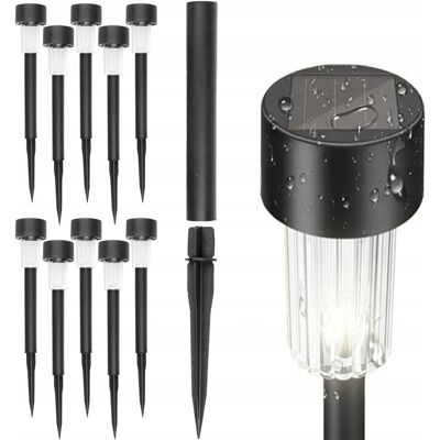 TG ZESTAW 10SZT. LAMPA SOLARNA OGRODOWA LED WBIJANA LAMPA DOGRUNTOWA LAMPKI TG ZESTAW 10SZT. LAMPA SOLARNA OGRODOWA LED WBIJANA LAMPA DOGRUNTOWA LAMPKI