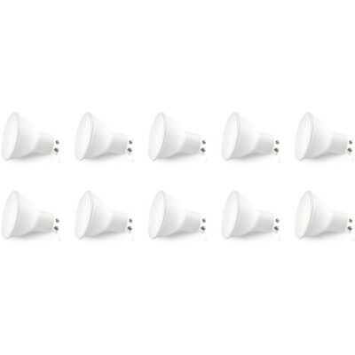 Zestaw 10x Żarówka LED GU10 5W barwa Zimna Biała 6000K LLS Zestaw 10x Żarówka LED GU10 5W barwa Zimna Biała 6000K LLS