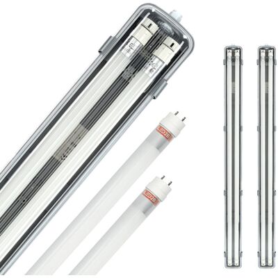 Kobi Zestaw 2x oprawa hermetyczna AQUA M 2x120 + 4x świetlówka 18W neutralna Kobi Zestaw 2x oprawa hermetyczna AQUA M 2x120 + 4x świetlówka 18W neutralna