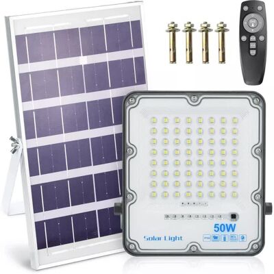 Interlook Zestaw Naświetlacz LED 50W + Panel solarny 6V/6W z pilotem 1500lm, 3000mAh, IP66 Interlook Zestaw Naświetlacz LED 50W + Panel solarny 6V/6W z pilotem 1500lm, 3000mAh, IP66