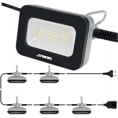 STHOR Zestaw Reflektorów Lamp 5 X 600Lm 15,4M 5 X 6W STHOR Zestaw Reflektorów Lamp 5 X 600Lm 15,4M 5 X 6W