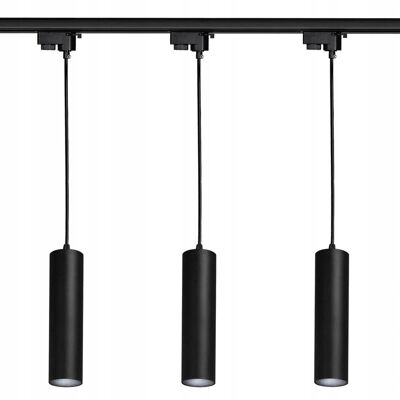SuperLed Zestaw Szynoprzewód 1m + Lampa sufitowa wisząca szyna 3x GU10 czarny SuperLed Zestaw Szynoprzewód 1m + Lampa sufitowa wisząca szyna 3x GU10 czarny