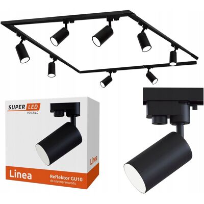 SuperLed Zestaw Szynoprzewód Szyna 2x 2m + 2x 1m + 8x Oprawa GU10 LED SuperLed Zestaw Szynoprzewód Szyna 2x 2m + 2x 1m + 8x Oprawa GU10 LED