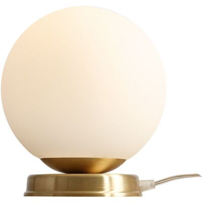 Aldex Złota lampa stołowa Ball szklana kula do gabinetu okrągła Aldex Złota lampa stołowa Ball szklana kula do gabinetu okrągła