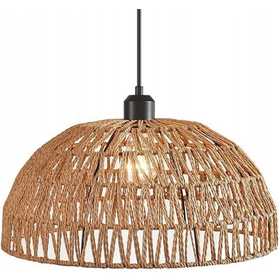 Inny producent Żyrandol Garwarm Vintage BOHO, lampa wisząca rattanowa E27 31 cm Inny producent Żyrandol Garwarm Vintage BOHO, lampa wisząca rattanowa E27 31 cm