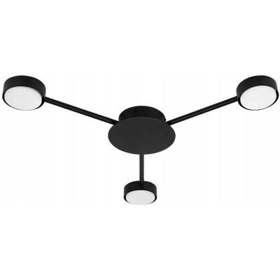 lvt Żyrandol LED GX53 Zibo x3 65cm czarny lvt Żyrandol LED GX53 Zibo x3 65cm czarny