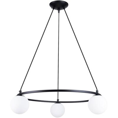 Iga Żyrandol YOLA 3 czarny G9 LED 65cm do salonu Iga Żyrandol YOLA 3 czarny G9 LED 65cm do salonu