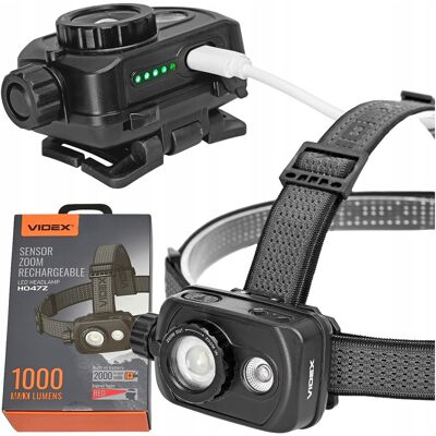 Czołówka Led Videx Vlf-H047z 1000 Lm 5000k Ładowalna Usb-C Z Czujnikiem Ruchu Ip65 Czerwona Światło Dane? Czołówka Led Videx Vlf-H047z 1000 Lm 5000k Ładowalna Usb-C Z Czujnikiem Ruchu Ip65 Czerwona Światło Dane?