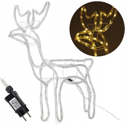 Springos DUŻY ŚWIECĄCY RENIFER 144 LED ŚWIATŁO CIEPŁE BIAŁE OZDOBA ŚWIĄTECZNA LAMPKI Springos DUŻY ŚWIECĄCY RENIFER 144 LED ŚWIATŁO CIEPŁE BIAŁE OZDOBA ŚWIĄTECZNA LAMPKI