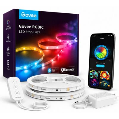 Govee H617e Taśma Led Rgbic Sterowanie Bluetooth 2x10m Sterowanie Aplikacją Govee H617e Taśma Led Rgbic Sterowanie Bluetooth 2x10m Sterowanie Aplikacją