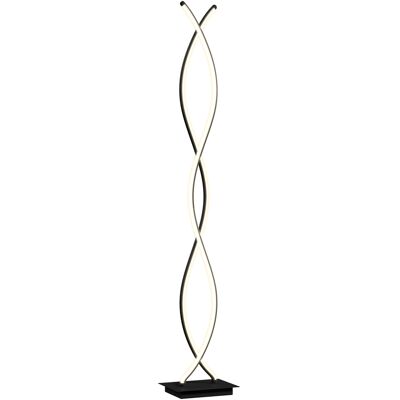 HOMCOM Ściemnialna lampa podłogowa LED z przełącznikiem nożnym, podwójna HOMCOM Ściemnialna lampa podłogowa LED z przełącznikiem nożnym, podwójna