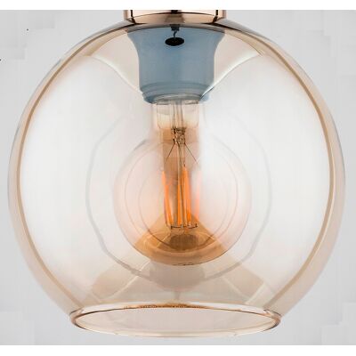 Klosz Szklany Bursztynowy Alfa E27 Kula Do Lamp 18x20 Cm Klosz Szklany Bursztynowy Alfa E27 Kula Do Lamp 18x20 Cm