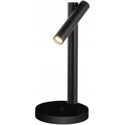 Lampa biurkowa czarna okrągła podstawa Yabu 1xGU10 4W - Shilo Lampa biurkowa czarna okrągła podstawa Yabu 1xGU10 4W - Shilo