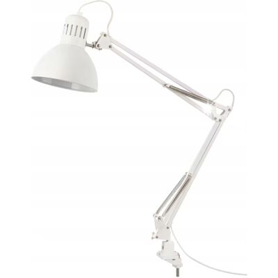 Lampa biurkowa na biurko stół blat 6 cm regulowana Biały E27 IKEA TERTIAL Lampa biurkowa na biurko stół blat 6 cm regulowana Biały E27 IKEA TERTIAL