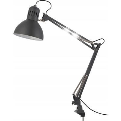 Lampa biurkowa na biurko stół blat 6cm regulowana Szary E27 IKEA TERTIAL Lampa biurkowa na biurko stół blat 6cm regulowana Szary E27 IKEA TERTIAL