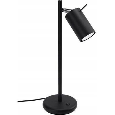 Lampa Biurkowa Nowoczesna Czarna Ring 1xgu10 10w, Sollux Lighting Lampa Biurkowa Nowoczesna Czarna Ring 1xgu10 10w, Sollux Lighting