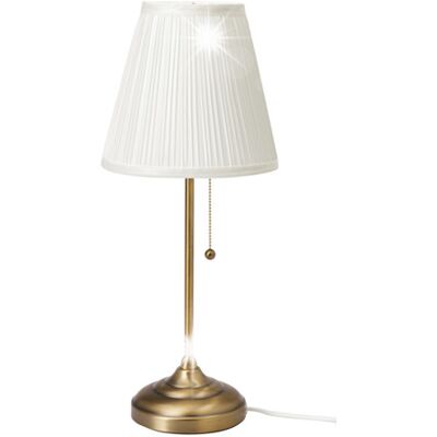 Lampa lampka stołowa nocna na biurko stół mosiądz IKEA ÅRSTID 75W 55 cm Lampa lampka stołowa nocna na biurko stół mosiądz IKEA ÅRSTID 75W 55 cm