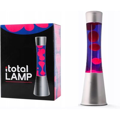 ABC Lampa lawowa magma LAVA LAWA lampka XL2348 Srebrna Fioletowa magmowa 40cm I ABC Lampa lawowa magma LAVA LAWA lampka XL2348 Srebrna Fioletowa magmowa 40cm I