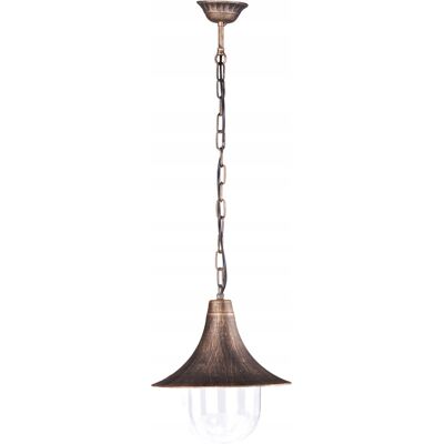 Lampa Ogrodowa Wisząca Industrialna Boston K-8126 Czarny Złoty Kaja Lampa Ogrodowa Wisząca Industrialna Boston K-8126 Czarny Złoty Kaja