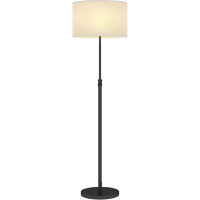 Homcom Lampa Podłogowa E27 Do Salonu, Regulowana, Ściemniana, Z Lnianym Abażurem Homcom Lampa Podłogowa E27 Do Salonu, Regulowana, Ściemniana, Z Lnianym Abażurem