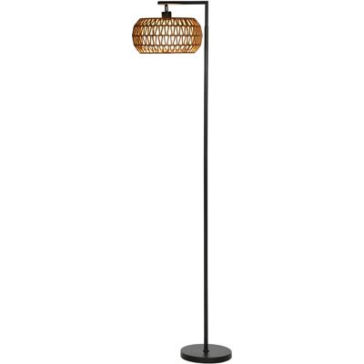 Homcom Lampa podłogowa LED z podwójnym abażurem, ściemniana, 3 temperatury barwowe Homcom Lampa podłogowa LED z podwójnym abażurem, ściemniana, 3 temperatury barwowe