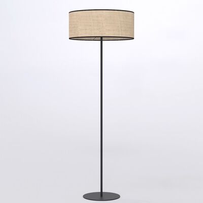 Lampa Podłogowa Minimalistyczna Czarna Rattan Eco Lp1 Bl Rattan Emibig Lampa Podłogowa Minimalistyczna Czarna Rattan Eco Lp1 Bl Rattan Emibig