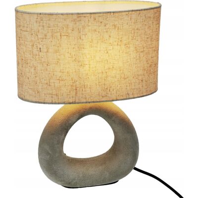 Koopman Lampa stołowa beżowa h33,5 cm LAMPKA NOCNA DO SYPIALNI JADALNI I SALONU Koopman Lampa stołowa beżowa h33,5 cm LAMPKA NOCNA DO SYPIALNI JADALNI I SALONU