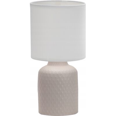 Candellux Lampa Stołowa Beżowa Lampka Nocna Do Sypialni, Salonu Abażur Iner Candellux Lampa Stołowa Beżowa Lampka Nocna Do Sypialni, Salonu Abażur Iner