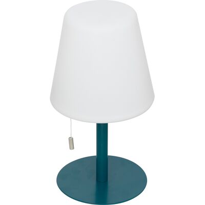 Atmosphera LAMPA STOŁOWA BEZPRZEWODOWA NA BALKON TARAS 30 cm LAMPKA NA USB NIEBIESKA Atmosphera LAMPA STOŁOWA BEZPRZEWODOWA NA BALKON TARAS 30 cm LAMPKA NA USB NIEBIESKA