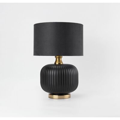 Light Prestige Lampa stołowa czarna do kontaktu z abażurem na biurko do salonu TAMIZA Light Prestige Lampa stołowa czarna do kontaktu z abażurem na biurko do salonu TAMIZA