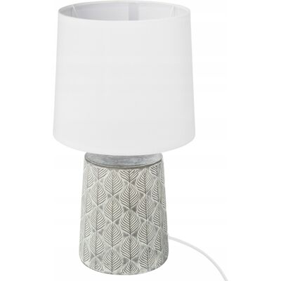 Atmosphera LAMPA STOŁOWA LAMPKA CERAMICZNA NOCNA SZARA DEKORACYJNA NOWOCZESNA BOHO Atmosphera LAMPA STOŁOWA LAMPKA CERAMICZNA NOCNA SZARA DEKORACYJNA NOWOCZESNA BOHO