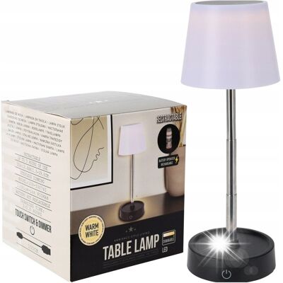 Koopman Lampa stołowa LED biała bezprzewodowa 11-29,5 cm Koopman Lampa stołowa LED biała bezprzewodowa 11-29,5 cm