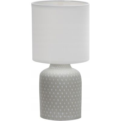 Candellux Lampa stołowa szara lampka nocna do sypialni, salonu INER Candellux Lampa stołowa szara lampka nocna do sypialni, salonu INER