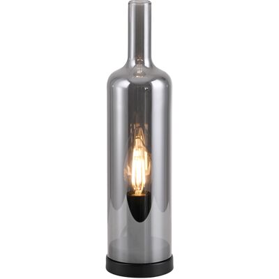 Zuma Line Lampa stołowa szklana do salonu, sypialni jadalni smoky BOTTLE Zuma Line Lampa stołowa szklana do salonu, sypialni jadalni smoky BOTTLE