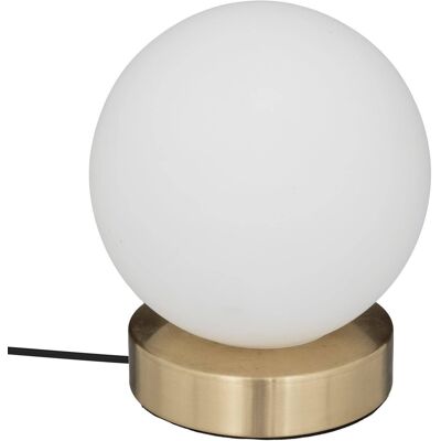 Atmosphera LAMPA STOŁOWA W KSZTAŁCIE KULI LAMPKA KULA BIAŁA SZKLANA Ø 16 cm Atmosphera LAMPA STOŁOWA W KSZTAŁCIE KULI LAMPKA KULA BIAŁA SZKLANA Ø 16 cm